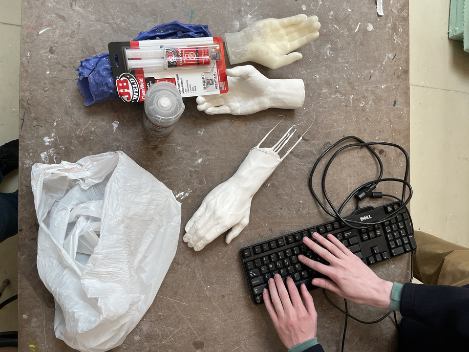 documentation of sculpture development with Enes Eldes